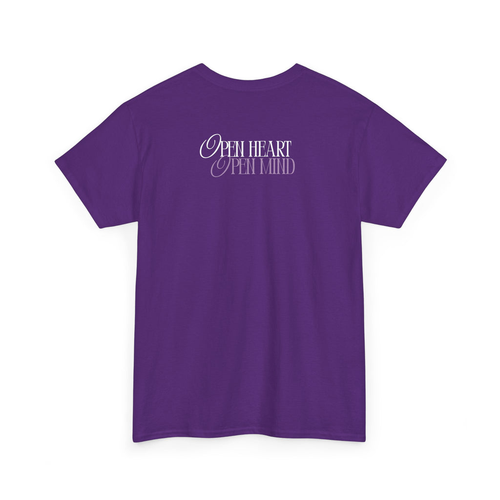 Botanical Mindfulness T-Shirt — "Open Heart, Open Mind"