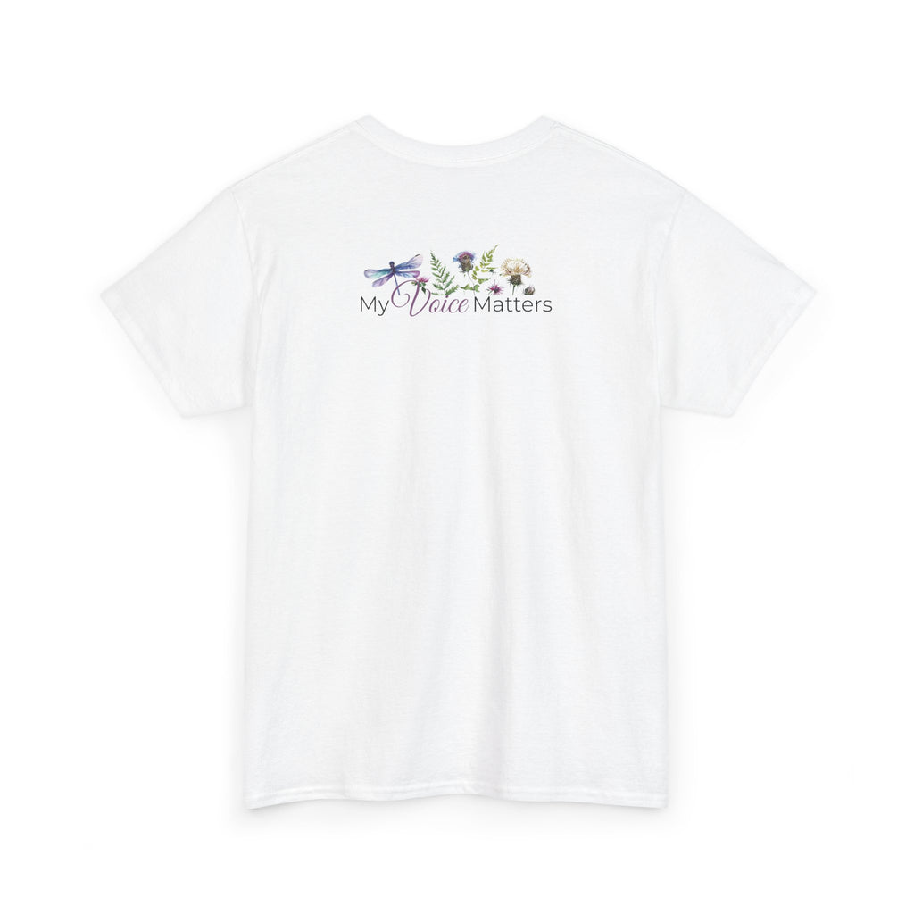 Floral Empowerment Shirt — "My Voice Matters"