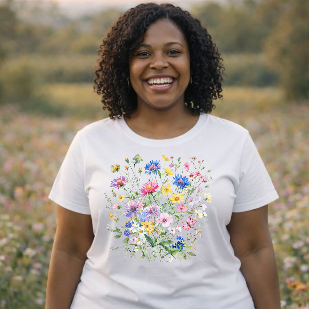 Meadow Graphic Affirmation Tee — "Time is Mine"