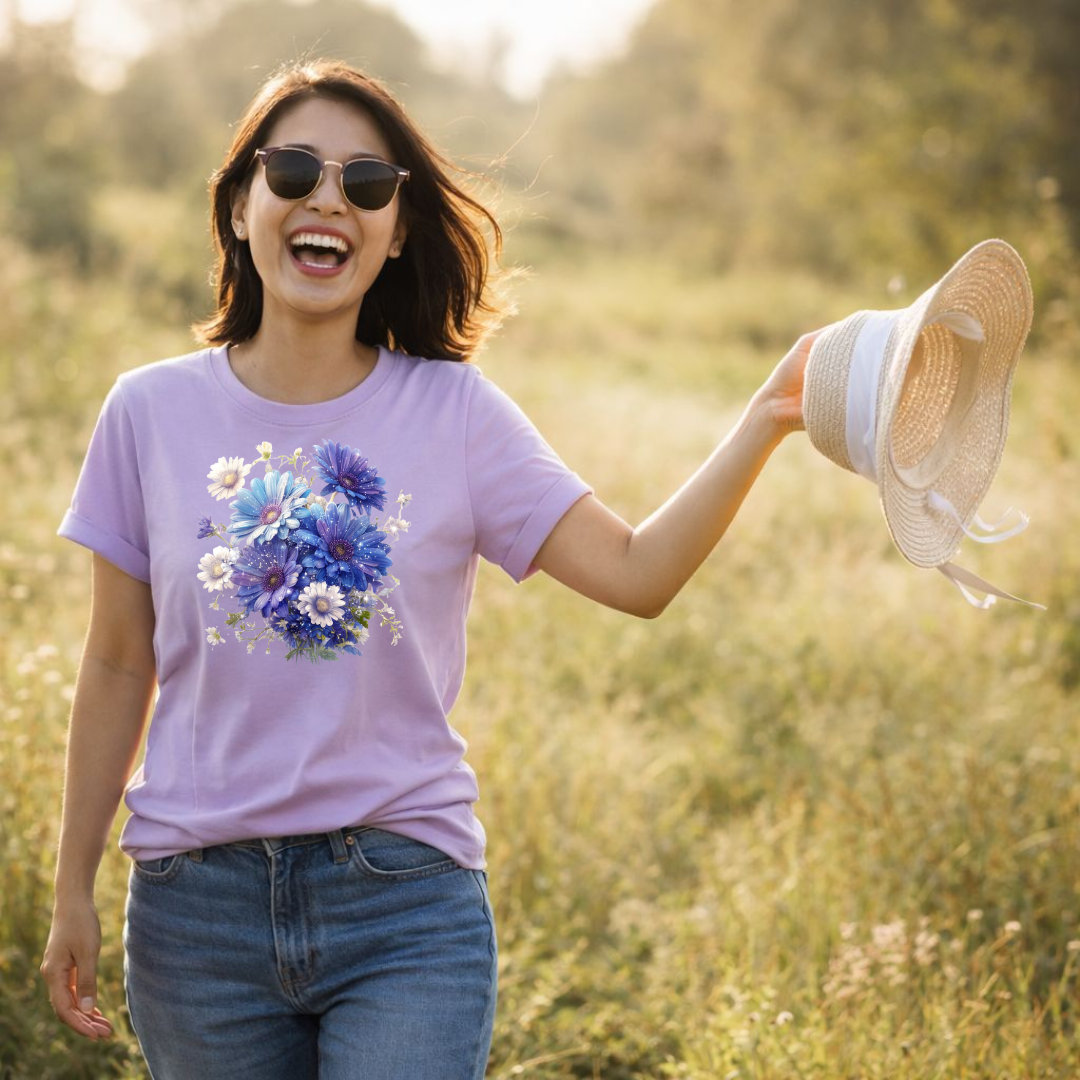 Wildflower Inspirational T-Shirt — "Bloom As You Are"