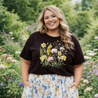 Botanical Self-Love Tee — "Lovely As I Am"