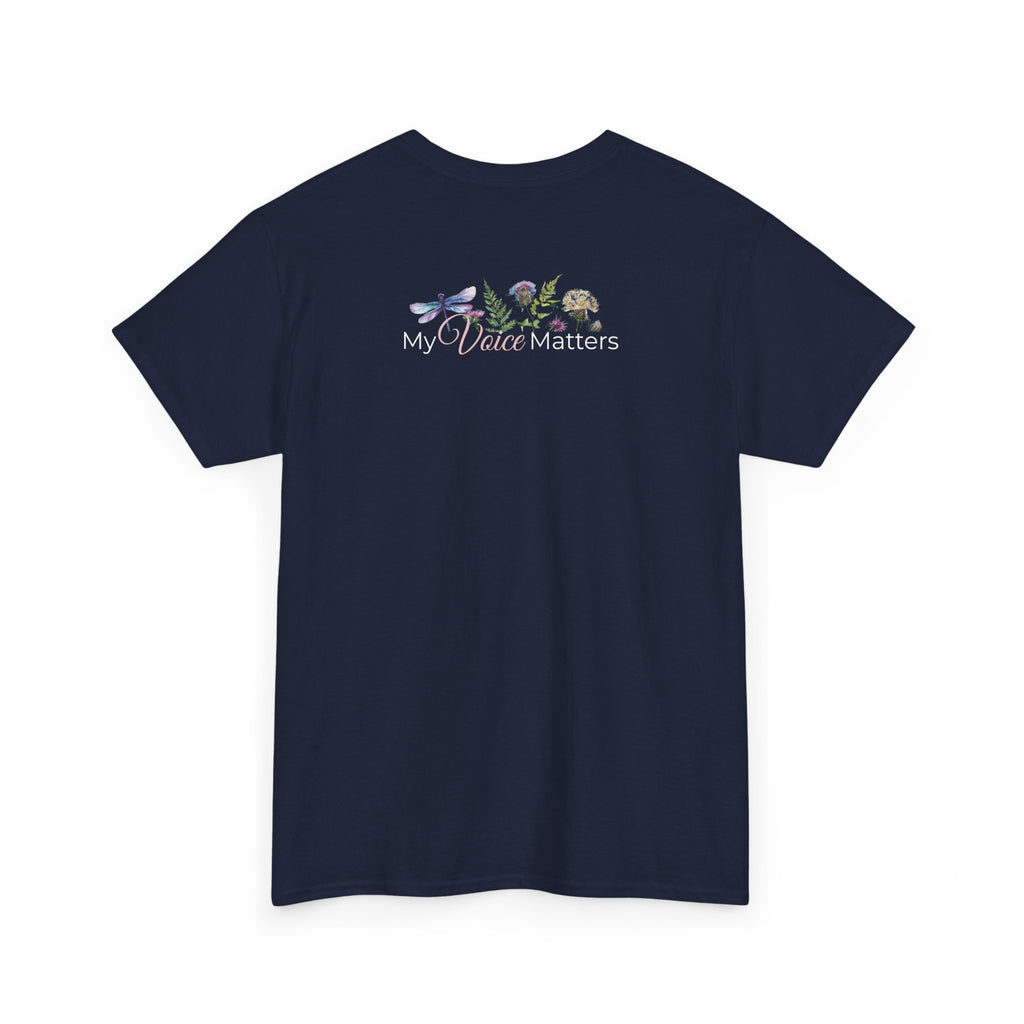 Floral Empowerment Shirt — "My Voice Matters"