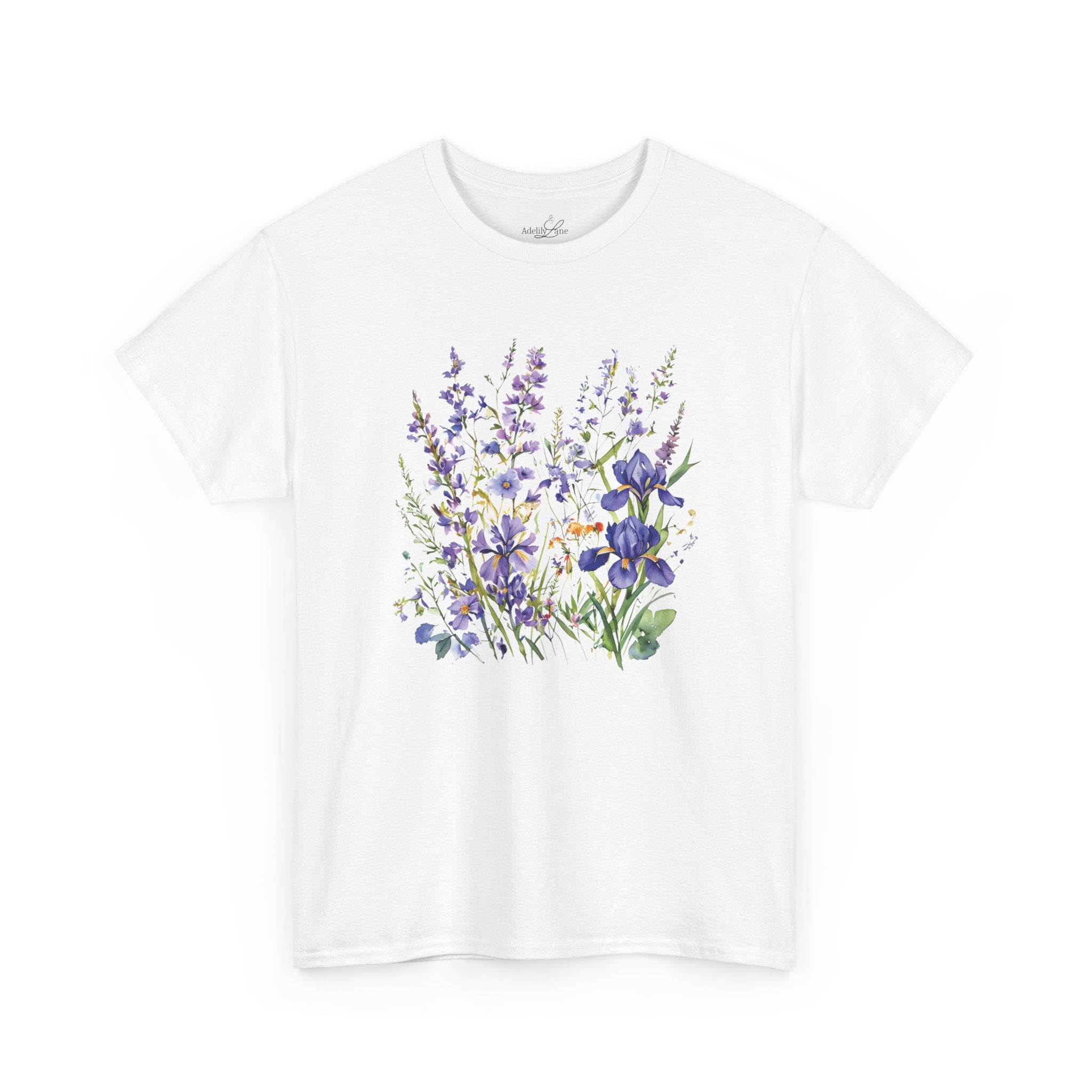 Nature Art Positive Quote Tee — "Faith Over Fear"