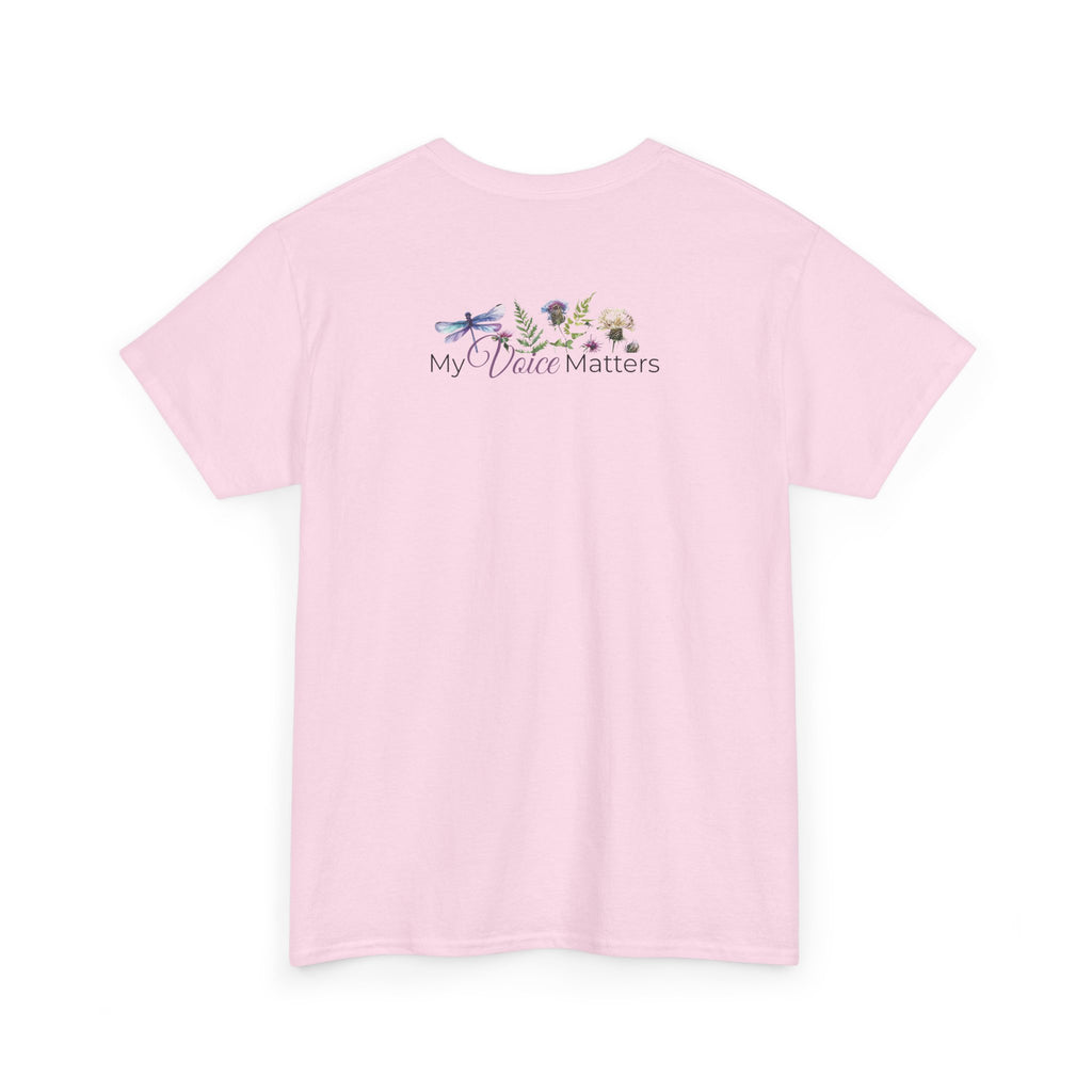 Floral Empowerment Shirt — "My Voice Matters"